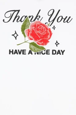 THANK YOU NICE DAY - T-shirt | Blanc