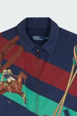 The Big Bayport Equestrian-Print Jacket - Blouson | Bleu