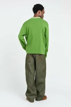 THE EMERALD GREEN KNITTED CARDIGAN - Cardigan | Vert