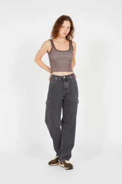 THOMSON CROPPED TANK - Débardeur | Marron