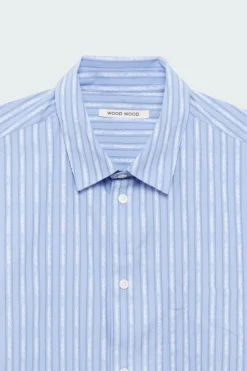 TIMOTHY TATTOO STRIPE SHIRT - Chemise | Bleu