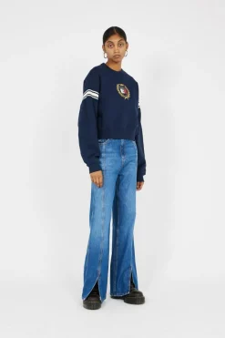 TJW NW BXY CREST CREW - Sweatshirt | Bleu