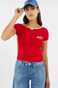 TOMMY GIRL BABY TEE - T-shirt | Rouge