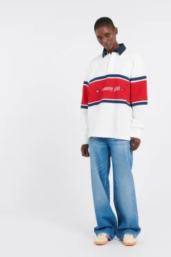 TOMMY GIRL RUGBY POL - Polo | Blanc