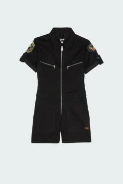 TRSWIFTW - Combi-short badgée en coton mélangé | Noir