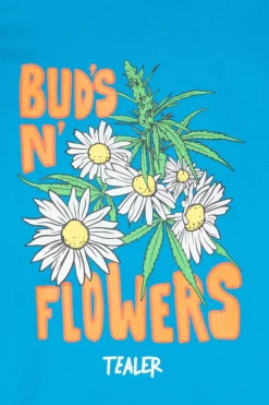 TS BUDS N FLOWERS - T-shirt | Bleu