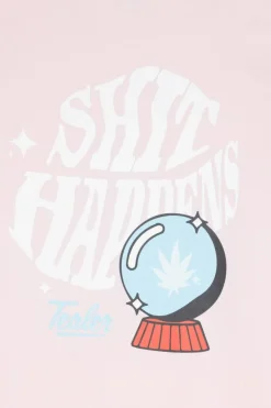 TS SHIT HAPPENS - T-shirt | Rose