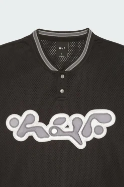 T-SHIRT HALFTIME HENLEY SS - Jersey | Noir