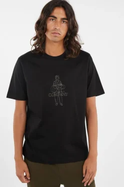 T-SHIRTS SHORT SLEEVE IN MERCERIZED JERSEY 30/2 TWISTED - T-shirt | Noir