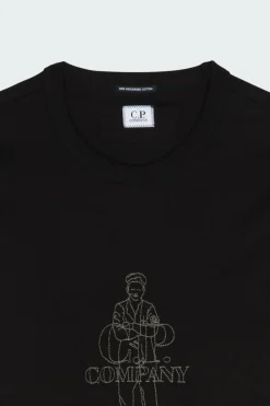 T-SHIRTS SHORT SLEEVE IN MERCERIZED JERSEY 30/2 TWISTED - T-shirt | Noir