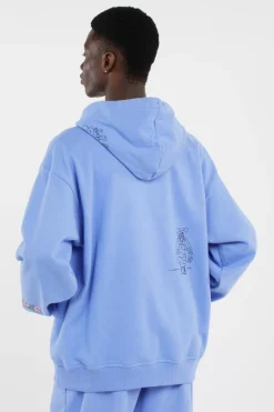 U MOUNTAIN CLEANUP - Hoodie | Bleu