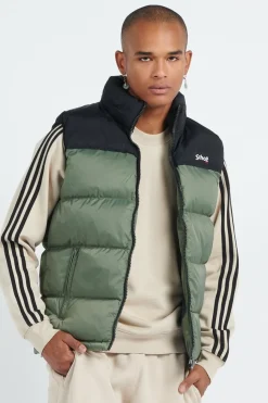 UTAHV - Doudoune col montant droite sans manches | Vert