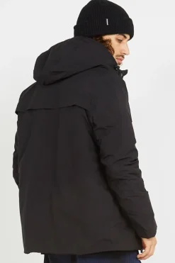 VESTE TECH LEGERE CAPUCHE COUTURES SOUDEES - Doudoune | Noir