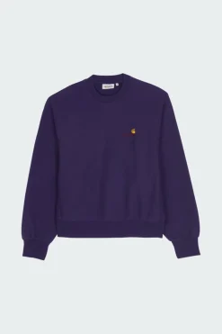 W' American Script Sweat - Sweatshirt | Violet