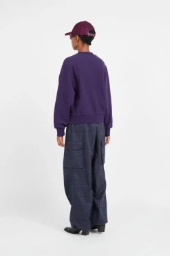 W' American Script Sweat - Sweatshirt | Violet