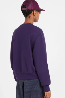 W' American Script Sweat - Sweatshirt | Violet
