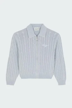 W' Carter Sweater Jacket - Cardigan | Bleu