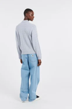 W' Carter Sweater Jacket - Cardigan | Bleu