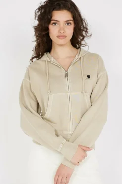 W' Hooded Nelson Jacket - Hoodie Zippée | Beige
