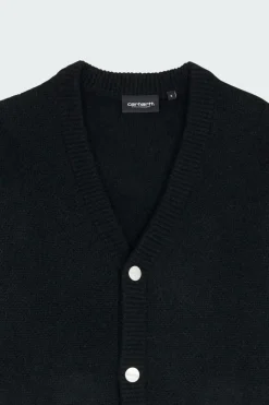 W' Merton Cardigan - Cardigan | Noir