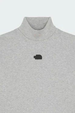 W MOCK NECK RELAXED SWEATSHIRT - Sweatshirt | Gris