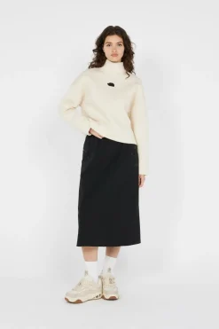 W MOCK NECK RELAXED SWEATSHIRT - Pull | Blanc