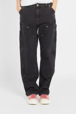 W' Nashua Double Knee Pant - Jean | Noir