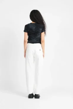 W' Pierce Pant Straight - Pantalon | Blanc