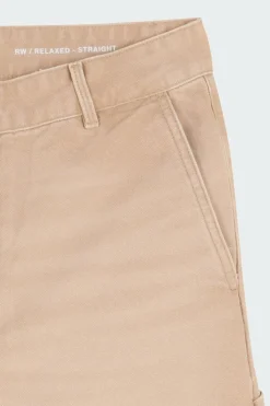 W' Pierce Pant Straight - Pantalon | Beige
