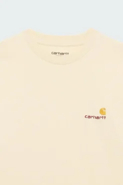 W' S/S American Script T-Shirt - T-shirt | Beige