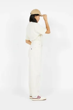 W' S/S American Script T-Shirt - T-shirt | Beige