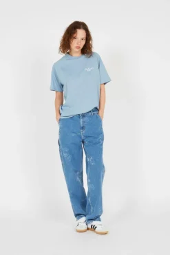 W' S/S Signature T-Shirt - T-shirt | Bleu