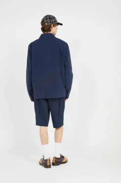 WASHED CANVAS CHORE - Veste | Bleu