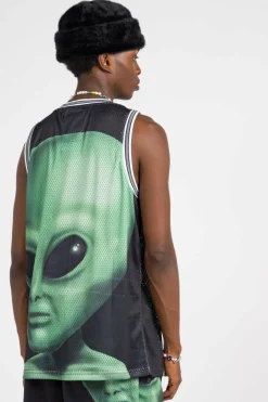 WE COME IN PEACE BASKETBALL JERSEY - Débardeur | Noir