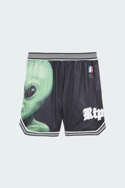WE COME IN PEACE BASKETBALL SHORTS - Short | Noir