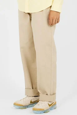 Whitman Relaxed Fit Pleated Chino Pant - Pantalon droit | Beige