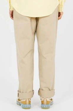 Whitman Relaxed Fit Pleated Chino Pant - Pantalon droit | Beige