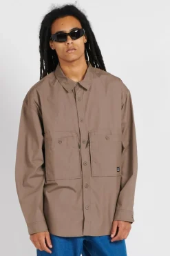 WORDMARK UTILITY LS SHIRT - Chemise | Marron