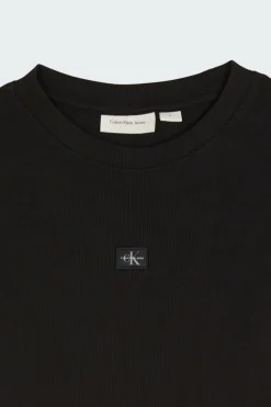 WOVEN LABEL RIB - Robe | Noir