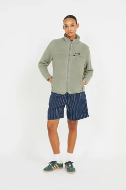 W'S RETRO PILE - polaire | Vert