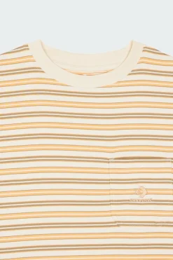 YARN DYE STRIPED - t-shirt | Beige