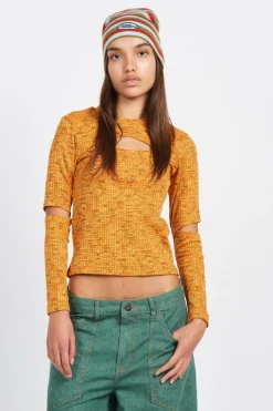 YUZU LONG - Top | Orange