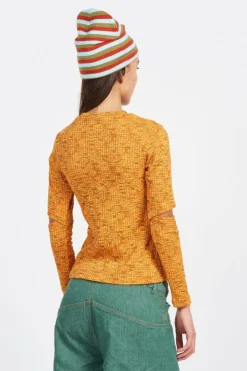 YUZU LONG - Top | Orange