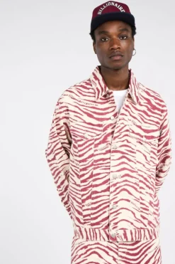ZEBRA PRINT DENIM JACKET - Veste | Rose