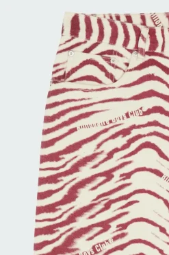 ZEBRA PRINT DENIM SHORT - Short | Rose