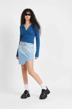 zella monogram - Jupe | Bleu