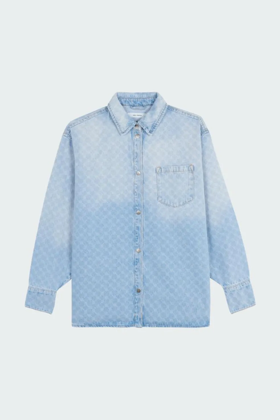 zella monogram denim - Chemise | Bleu