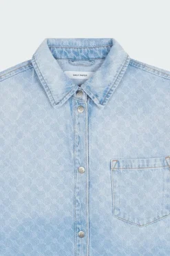 zella monogram denim - Chemise | Bleu