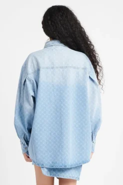 zella monogram denim - Chemise | Bleu