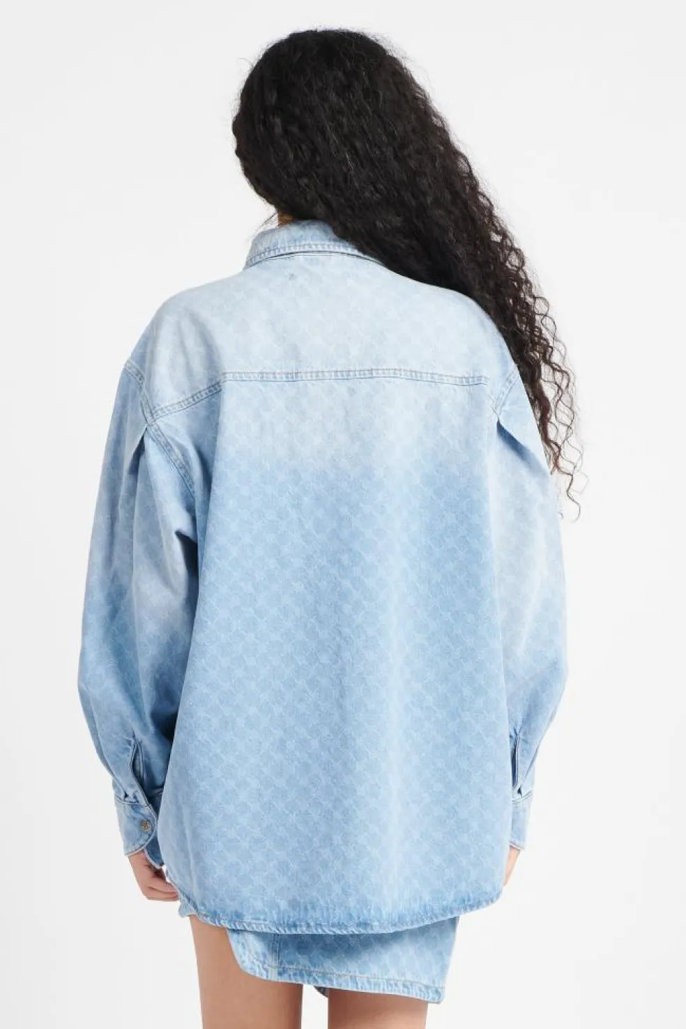 zella monogram denim - Chemise | Bleu